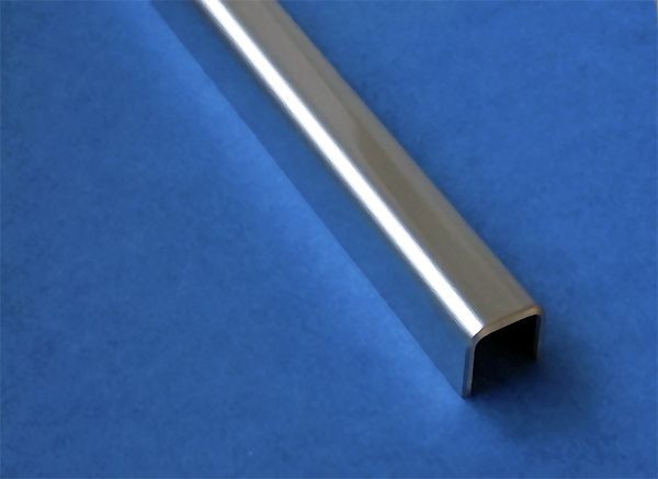 Einfassprofil für Bleche Edelstahl Klemmhalter Rohrverbinder Rohr 1500 mm Länge 