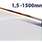 Versandmetall Profil encadrement en U, en acier inoxydable de 1,5mm, longueur 1500mm, pour verre de 8 jusqu'à 12,52mm