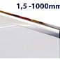 Versandmetall Glas Einfassprofil U-Profil Edelstahl bis Länge 1000mm von 8mm bis 12,52mm Glas