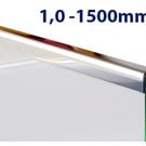 Versandmetall Profil encadrement inox  en acier inoxydable de 1,0mm, longueur 1500mm