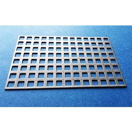 Quadratlochblech 8x8mm Steg 4mm, geschlossen