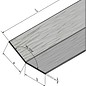 Versandmetall RVS 304 Hoekprofiel Hoekstrip L-Profiel roestvrij Staal gezet gelijk 135° Lengte 1000 mm