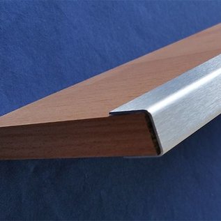 Versandmetall Profil encadrement, Profil U 1,0mm d'acier inoxydable, pour panneaux bois de 10 - 40mm