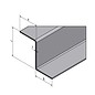 Versandmetall Profil en Z en acier inoxydable, jusqu'à hauteur c = 30 mm et longueur 1000 mm