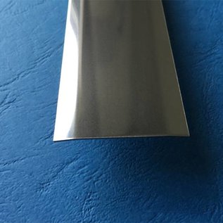 Versandmetall Fugenabdeckleiste aus 1.4301 aus IIID-Blech Oberfläche spiegelnd/glänzend 2-fach 172° abgekantet