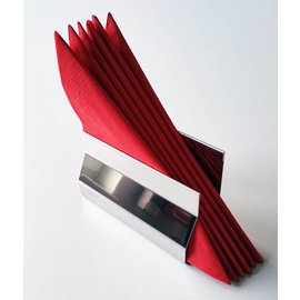 Versandmetall Elegant servethouder gemakt van roestvrij Staal buitenkant glanzend/spiegelnde