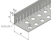 Bandes de Gravier  en acier inoxydable avec plie