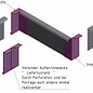 Versandmetall Gazonranden Grindkeringsprofielen Perkranden roestvrij staal 130-200mm hoog, b = 20 mm breedte