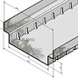 Versandmetall Caniveau de drainage en aluminium, sans grille, largeur d'entrée 90 à 190 mm Drainage linéaire des surfaces