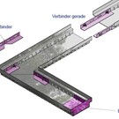 Versandmetall Connecteurs, embouts pour caniveau de drainage en aluminium