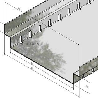 Versandmetall Afvoergoot van roestvrij staal, zonder roest, inlaatbreedte 90, 120, 140, 190 mm Lineaire afwatering van oppervlakken