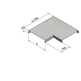 Versandmetall Couvercle mural Couvercle Attica Connecteur d'angle 90 ° 1,0 mm