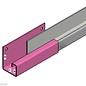 Versandmetall Regenrinne P1 - Verbinder Gerade - aus 1,5mm Edelstahl 1.4301 außen Schliff K320