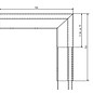 Versandmetall Gouttière P1 - connecteur angle exterieur 90° - acier inox surface brossé  en grain 320,