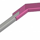 Versandmetall Gouttière P1 - connecteur angle interieur 135° - acier inox surface brossé   en grain320,