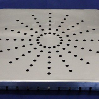 Versandmetall Grille d'entrée égout en acier inoxydable 1,5mm, brossé  en grain 320