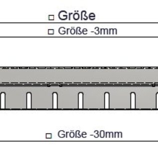 Versandmetall Cadre de l'égout fixe en aluminium 1,5mm, sans grille d'entrée