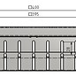 Versandmetall Cadre de l'égout variable 70-95mm, en aluminium 1,5mm, sans grille d'entrée