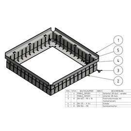 Versandmetall Afvoer drainage geul montuur Hoogte variabel 70-95mm gemaakt van 1,5 mm aluminum zonder inlaatrooster