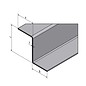 Versandmetall Z-Profil aus Aluminium gekantet bis Höhe c= 30 mm und Länge 1000 mm