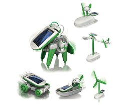 6-in-1 Mini Solar Robot Kit Leerzaam Bouwpakket