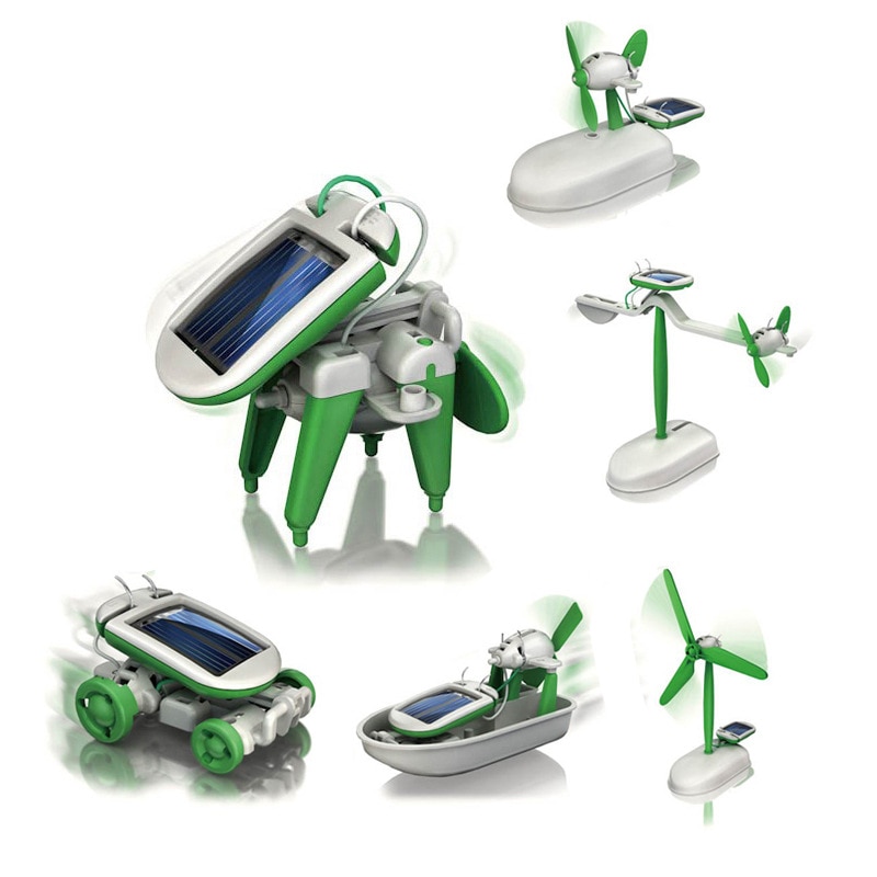 6-in-1 Mini Solar Robot