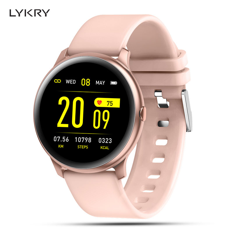 LYKRY KW19 Smart horloge hartslagmeter Multi-Talen IP67 Waterdicht Mannen Sport Horloge Fitness Tracker Voor Android IOS