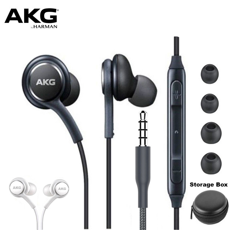 AKG Koptelefoon 3.5mm In-Ear met Microfoon Draad voor samsung galaxy S8 S9 VOOR huawei xiaomi oortelefoon