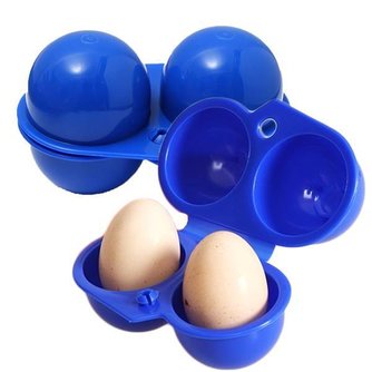 Plastic Eierdoos 2 Eieren