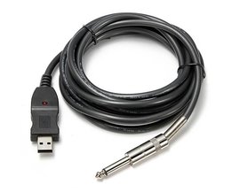 6,3mm AUX naar USB-kabel voor Gitaren