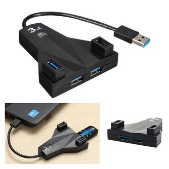 Compacte 4-Poorts USB 3.0 Hub