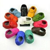 Leder Babyschuhe Fringe 6-12 Monate