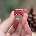 Red Bus Mini Micro Landschaft Dekoration