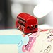 Red Bus Mini Micro Landschaft Dekoration