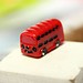 Red Bus Mini Micro Landschaft Dekoration