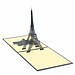 Eiffelturm Pop Up Map 3D Mit Handgemachten