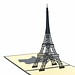 Eiffelturm Pop Up Map 3D Mit Handgemachten