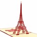 Eiffelturm Pop Up Map 3D Mit Handgemachten
