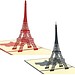 Eiffelturm Pop Up Map 3D Mit Handgemachten