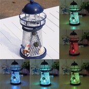 LED-Kerze-Licht-Halter Mit Leuchtturm-Entwurf