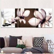 Leinwand-Malerei Lotus 3Items