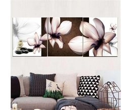 Leinwand-Malerei Lotus 3Items Leinwand-Malerei Lotus 3Items