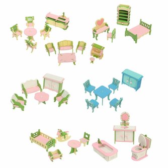 Kit Dollhouse Miniatures Holz