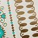 Gold Blau Metallic Tattoo Sticker Set