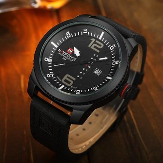 Navi Force-9063 Black Watch Für Männer