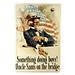 Vintage Metallplatte Mit Uncle Sam