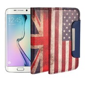 Cover Mit Der Amerikanischen Flagge Und Britische Flagge Für Das Samsung Galaxy S6 Rand Cover Mit Der Amerikanischen Flagge Und Britische Flagge Für Das Samsung Galaxy S6 Rand