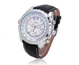 JARAGAR Automatische Mechanische Armbanduhr Mit Kunstleder Band