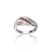 Damen Silber Ring Mit Zirkon