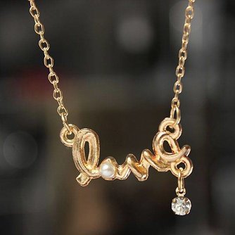 Liebe Halskette In Zwei Farben